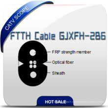 Câble optique multi de fibre de distribution de FTTH Gjxfh-4b6